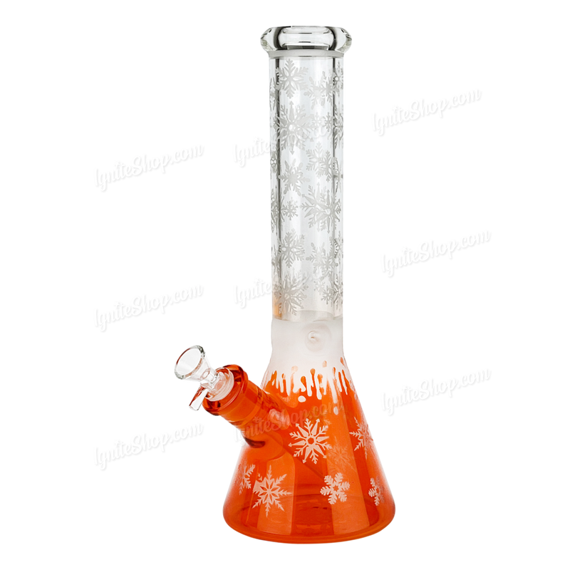 Snowflake Pattern Color Beaker 14inches WF65 - ORANGE