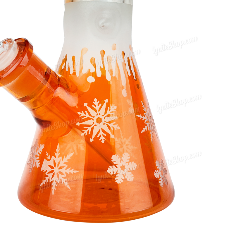 Snowflake Pattern Color Beaker 14inches WF65 - ORANGE