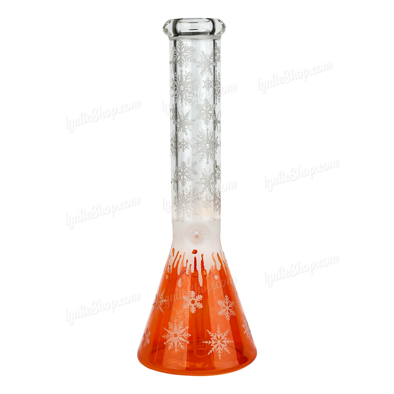 Snowflake Pattern Color Beaker 14inches WF65 - ORANGE