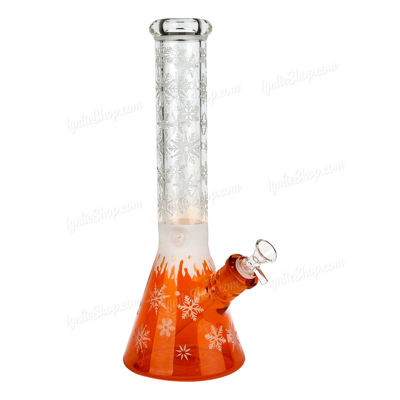 Snowflake Pattern Color Beaker 14inches WF65 - ORANGE