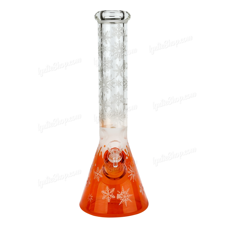 Snowflake Pattern Color Beaker 14inches WF65 - ORANGE