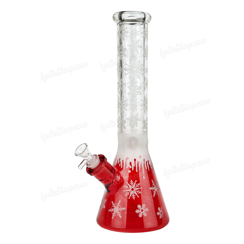 Snowflake Pattern Color Beaker 14inches WF65 - RED