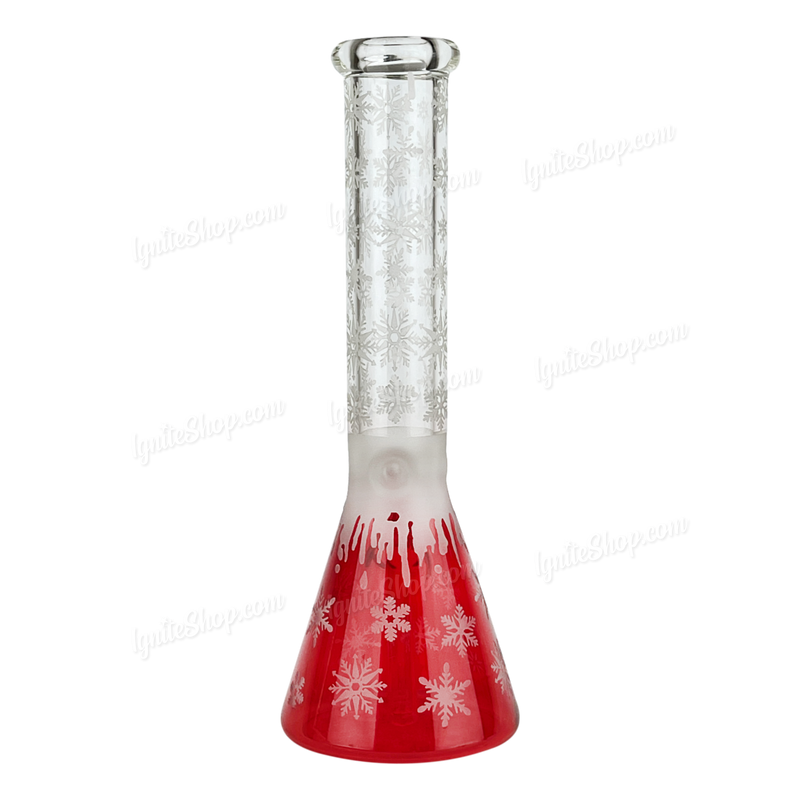 Snowflake Pattern Color Beaker 14inches WF65 - RED