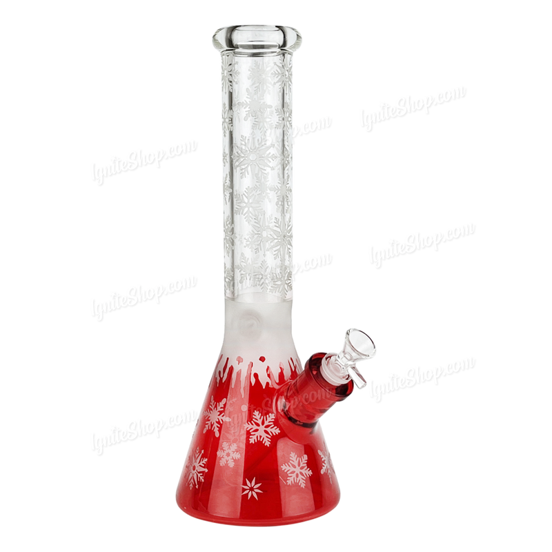 Snowflake Pattern Color Beaker 14inches WF65 - RED