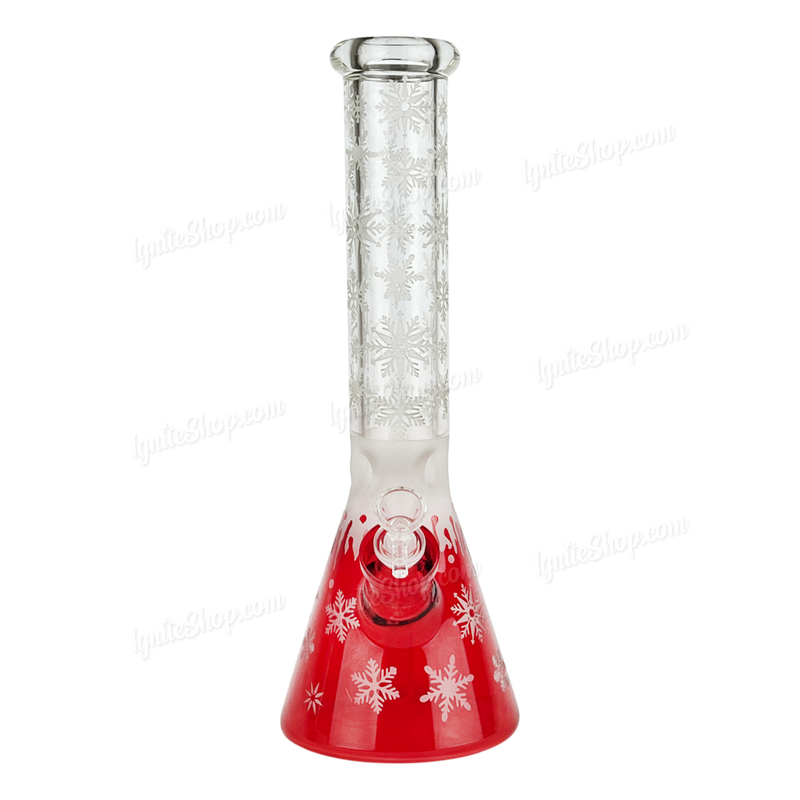 Snowflake Pattern Color Beaker 14inches WF65 - RED